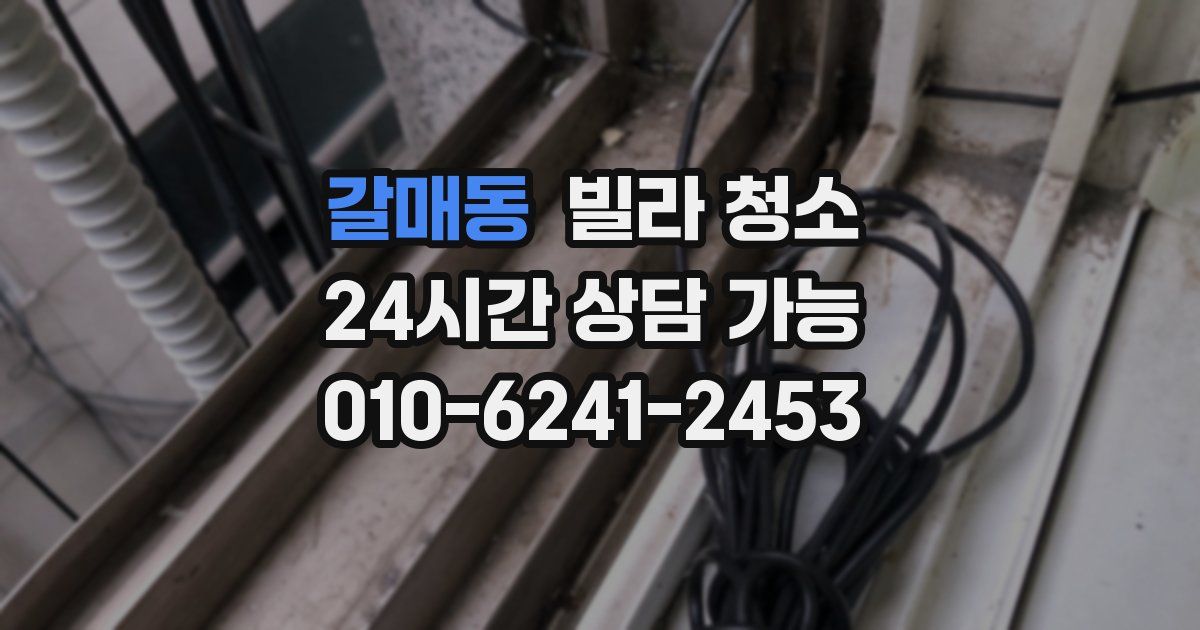 갈매동 빌라 청소