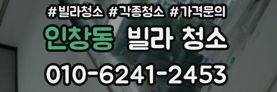 인창동 빌라 청소
