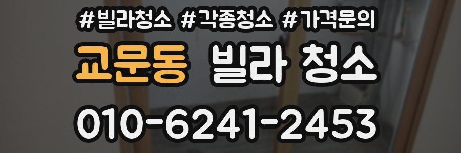 교문동 빌라 청소