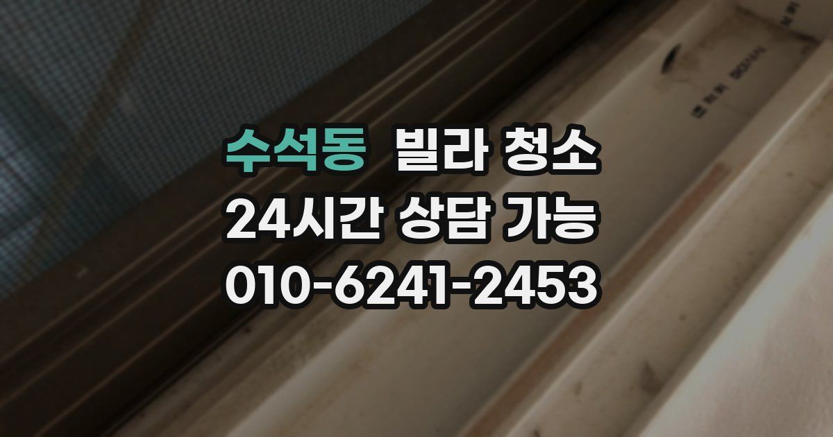 수석동 빌라 청소