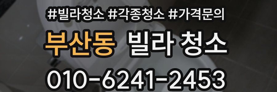 부산동 빌라 청소