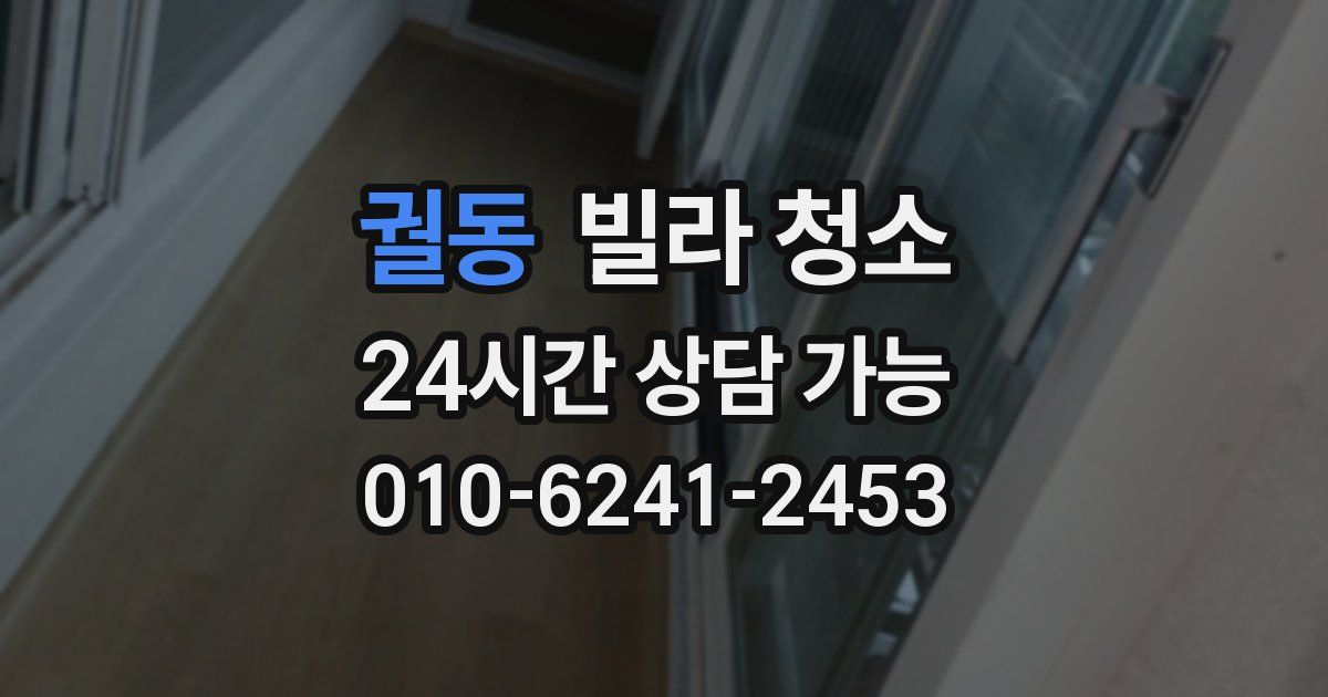 궐동 빌라 청소