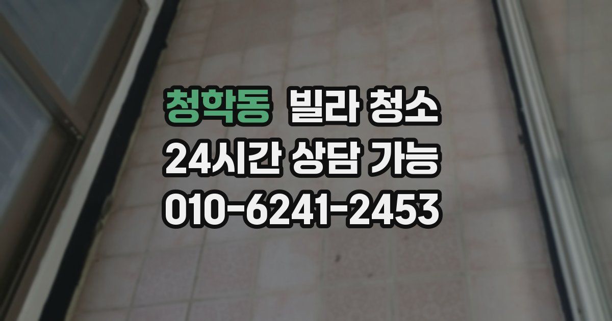 청학동 빌라 청소