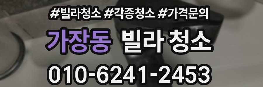 가장동 빌라 청소