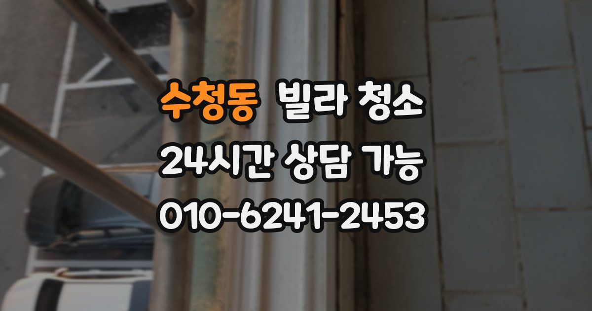 수청동 빌라 청소