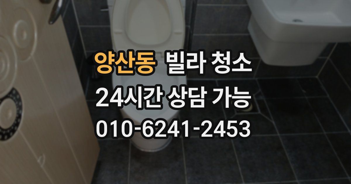 양산동 빌라 청소