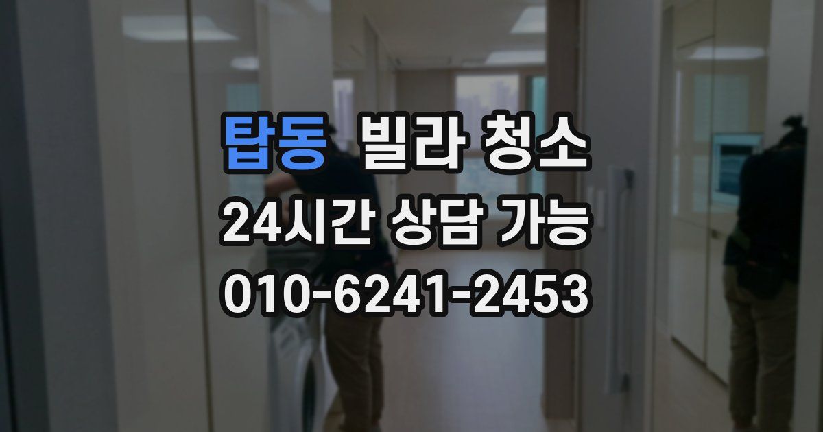 탑동 빌라 청소