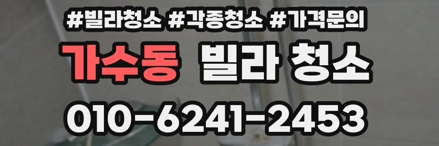 가수동 빌라 청소