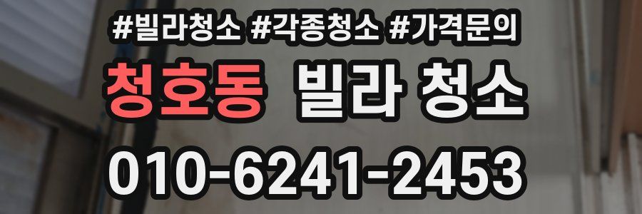 청호동 빌라 청소