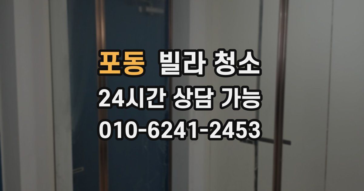 포동 빌라 청소