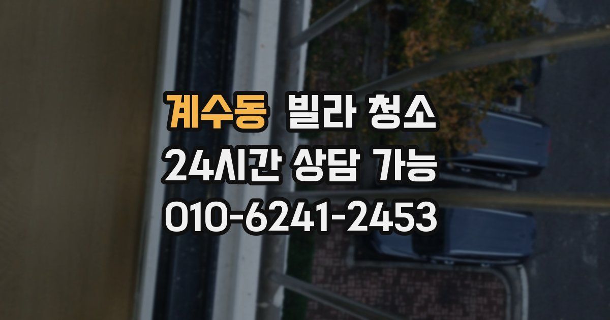 계수동 빌라 청소