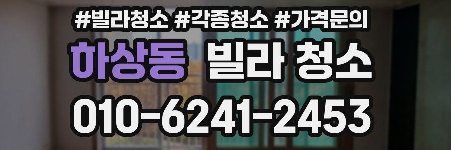 하상동 빌라 청소