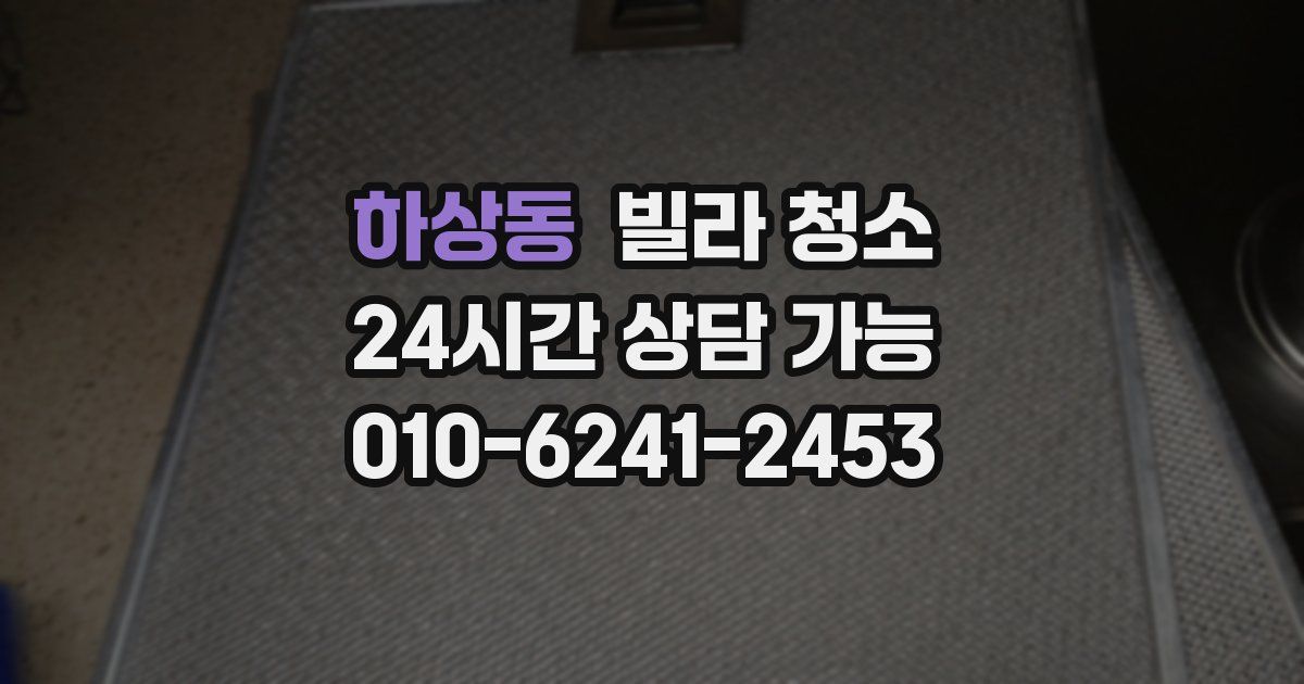 하상동 빌라 청소