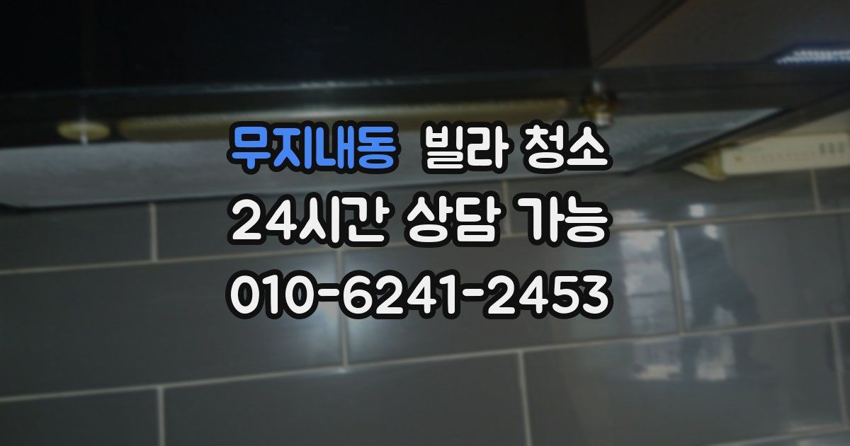 무지내동 빌라 청소