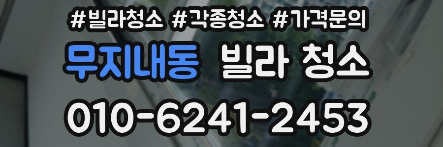 무지내동 빌라 청소