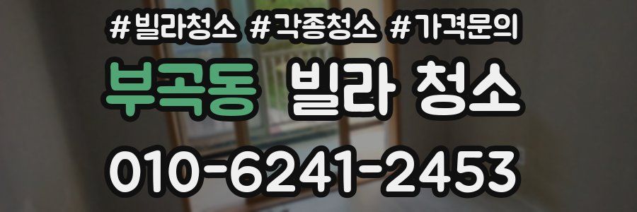 부곡동 빌라 청소