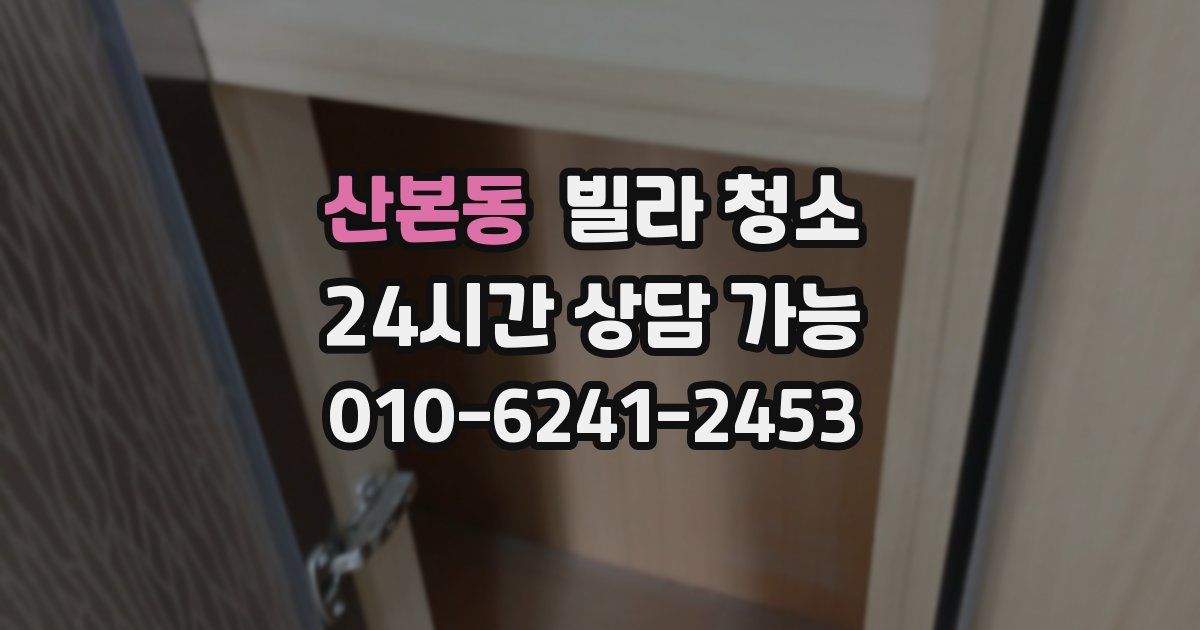 산본동 빌라 청소