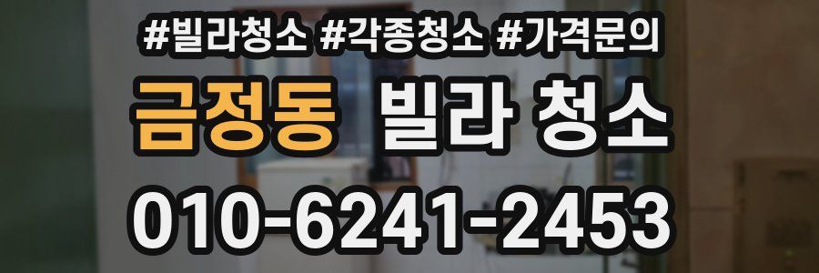 금정동 빌라 청소