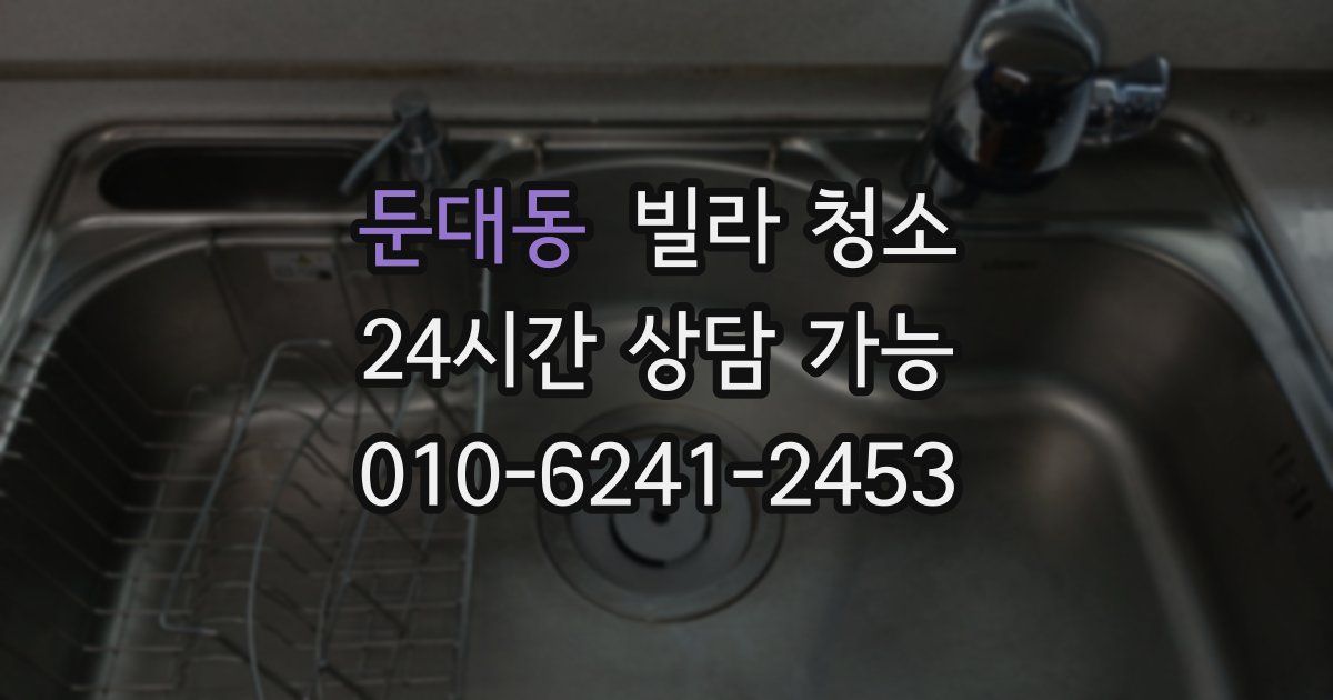 둔대동 빌라 청소