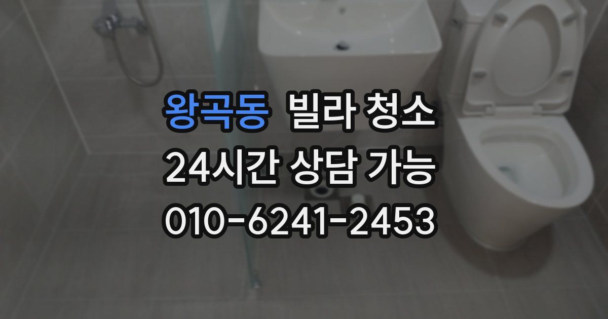 왕곡동 빌라 청소