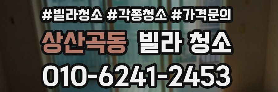 상산곡동 빌라 청소