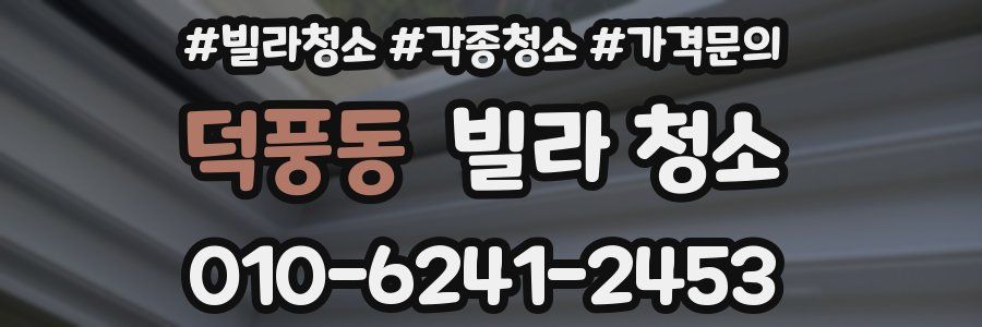 덕풍동 빌라 청소