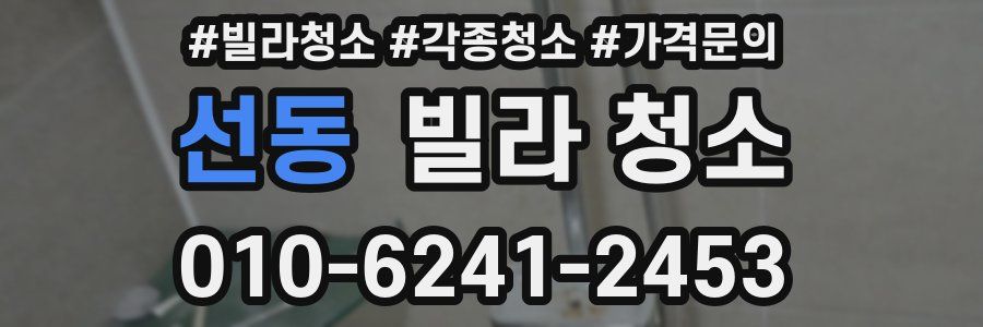 선동 빌라 청소