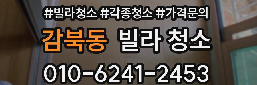 감북동 빌라 청소