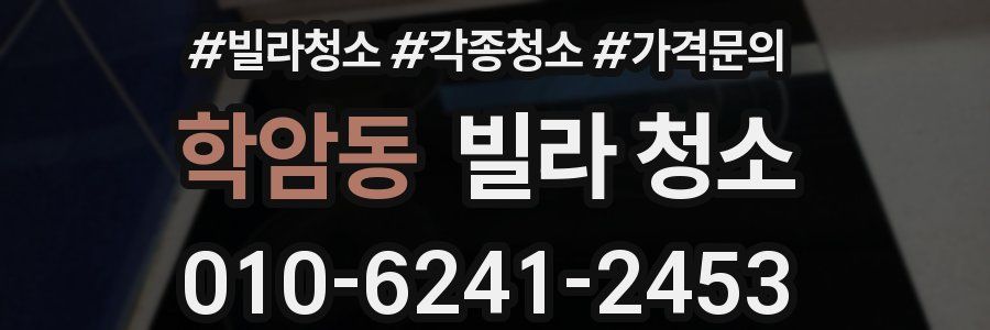 학암동 빌라 청소