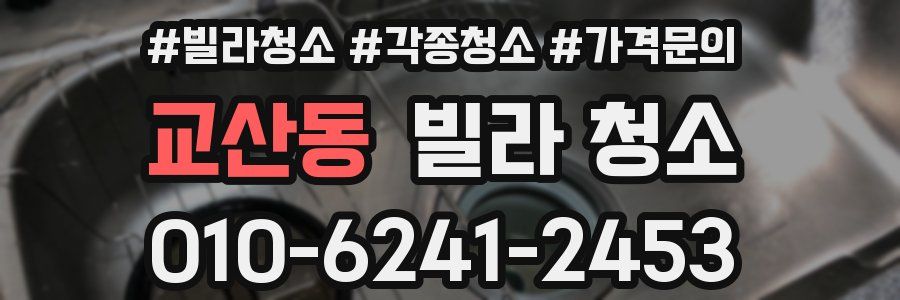 교산동 빌라 청소