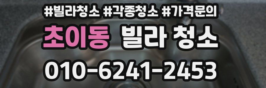 초이동 빌라 청소