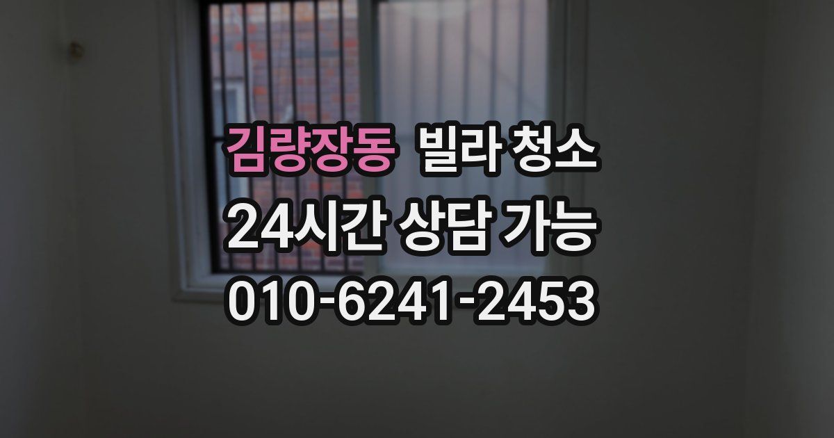 김량장동 빌라 청소