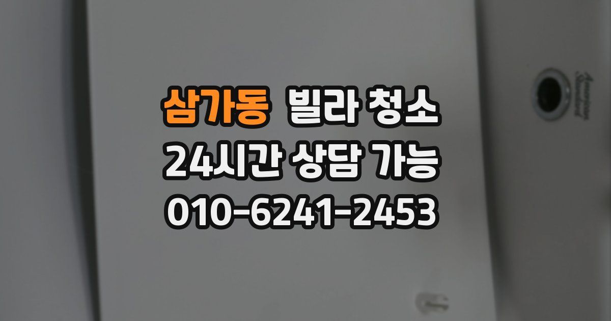 삼가동 빌라 청소