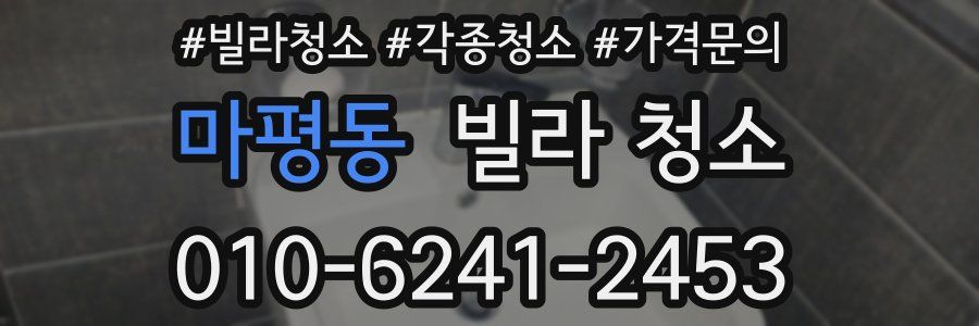 마평동 빌라 청소