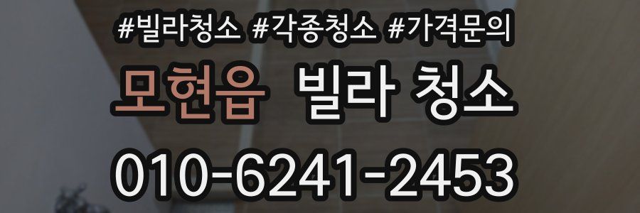 모현읍 빌라 청소