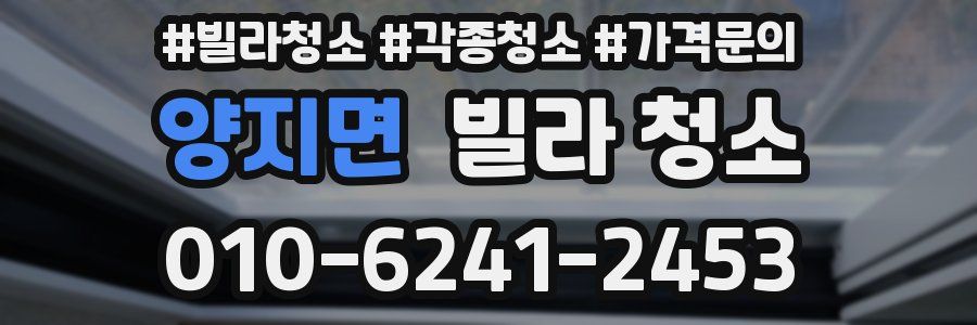 양지면 빌라 청소