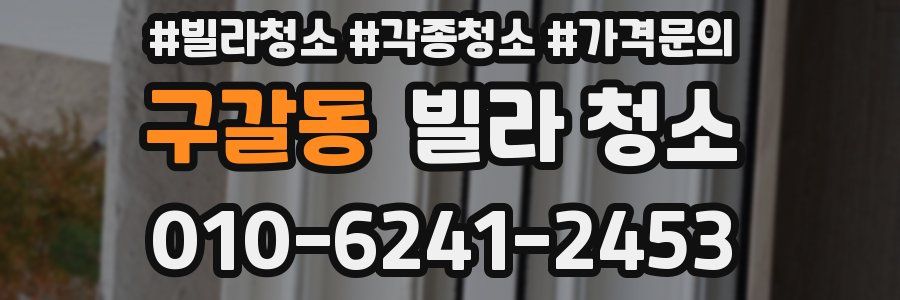 구갈동 빌라 청소