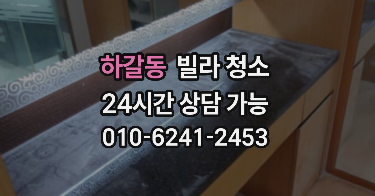 하갈동 빌라 청소
