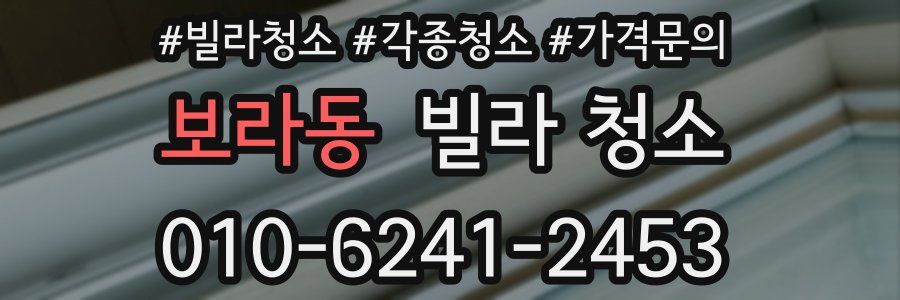 보라동 빌라 청소