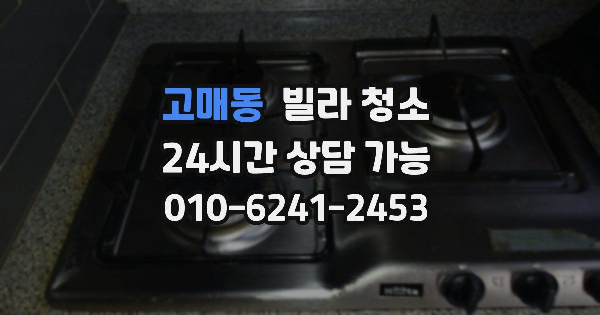 고매동 빌라 청소