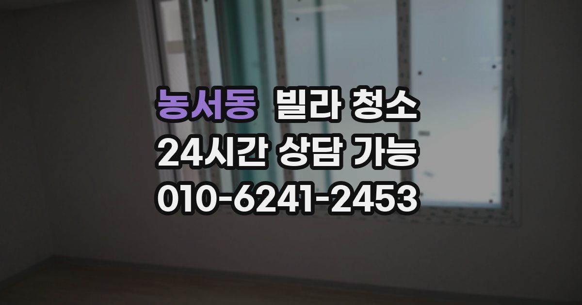 농서동 빌라 청소