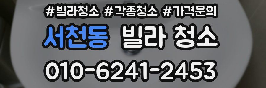 서천동 빌라 청소