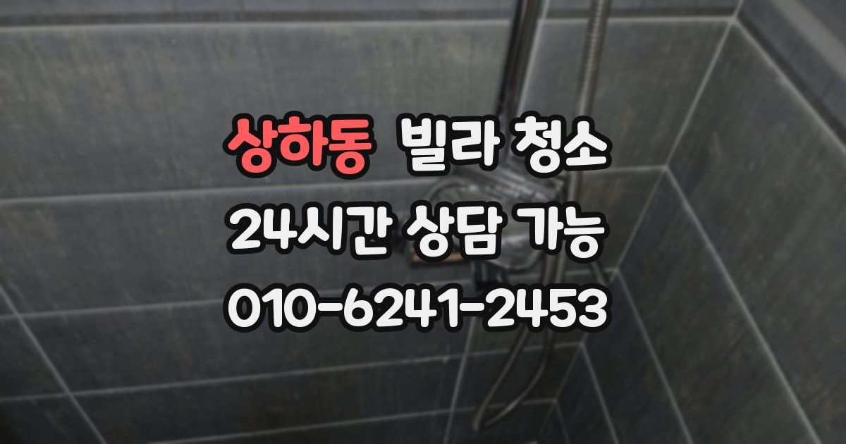 상하동 빌라 청소