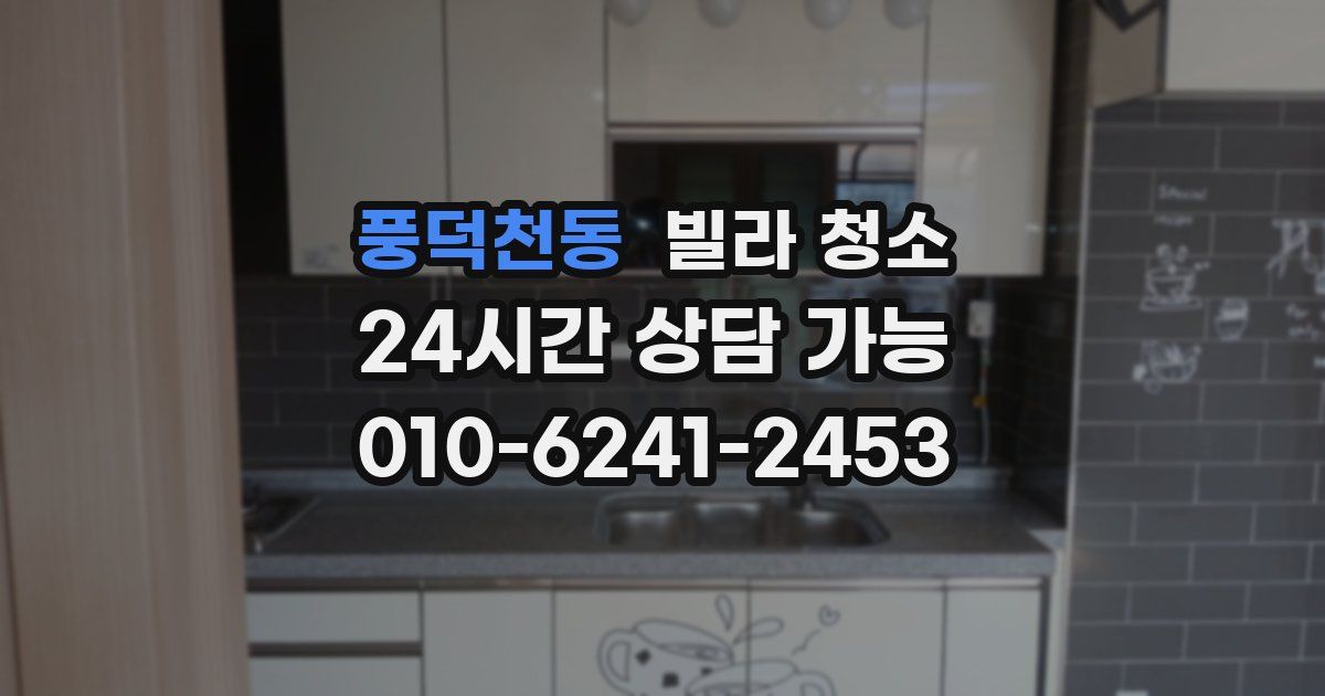 풍덕천동 빌라 청소