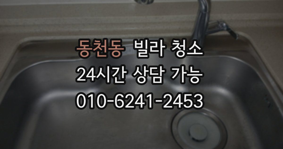 동천동 빌라 청소