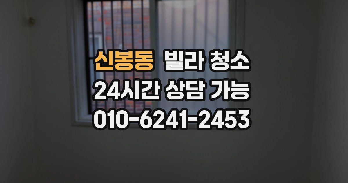 신봉동 빌라 청소