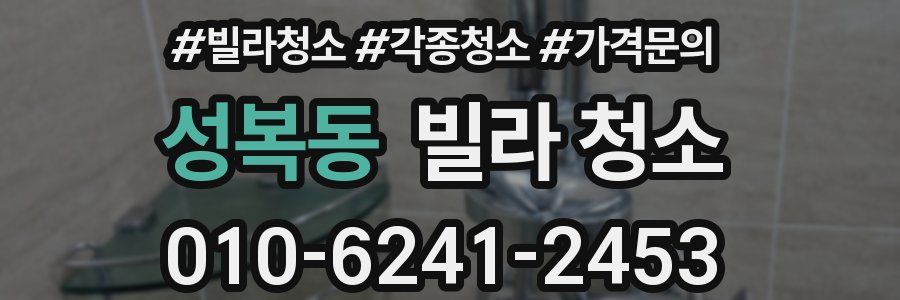 성복동 빌라 청소