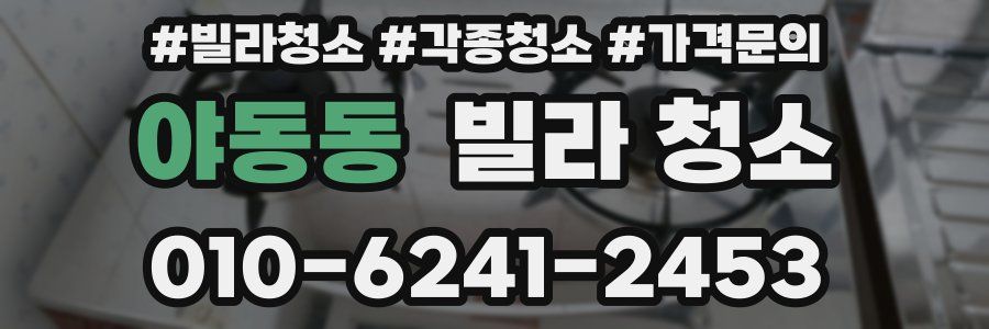 야동동 빌라 청소