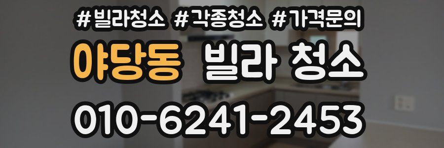 야당동 빌라 청소
