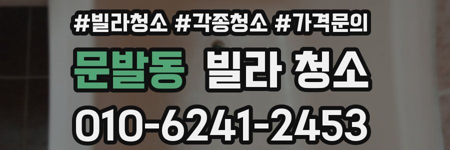 문발동 빌라 청소